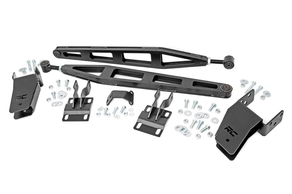 Ford F-250 Super Duty Traction Bar Kit - Rear - Rough Country - Inverted U-bolts - '08-'16